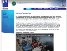 Tablet Screenshot of californiafisheriesfund.org